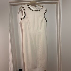 Preston & York Cream Sleeveless Midi Dress